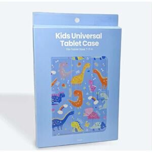 NIB Kids Universal Tablet Case Cute Dinosaur Pattern Fits 7-11 inch Tablets